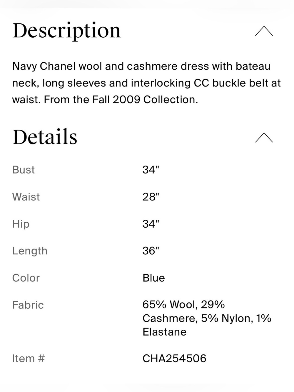 Vintage CHANEL Black Belted Midi Knit Dress with Champagne Buckle - Picture 4 of 6